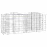Cumpara ieftin Strat inaltat cu gabion arcuit, 200x50x100 cm, fier galvanizat
