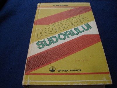 V. Berinde - Agenda sudorului - 1984 foto