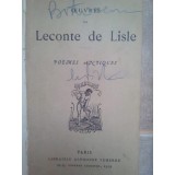Leconte de Lisle - Oeuvres, poems antiques