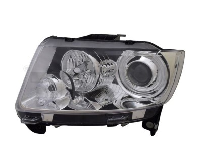 Far Jeep Compass PK, 03.2011-08.2014; Grand Cherokee WK2, 07.2010-07.2013, TYC, fata, partea stanga, tip bec H9+P27/7W; electric; argintiu; cu motor; foto