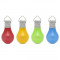 Lampa solara pentru gradina, tip bec, LED, multicolor, set 24 buc, 5.5x10 cm, Becrux