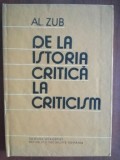 De la istoria critica la criticism- Al. Zub