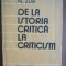 De la istoria critica la criticism- Alexandru Zub