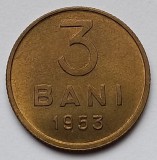Rom&acirc;nia, 3 Bani 1953, UNC.