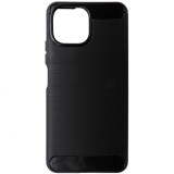 Husa tip capac spate Carbon silicon neagra pentru Xiaomi Mi 11 Lite, 11 Lite 5G NE