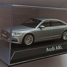 Macheta Audi A8L 2019 silver - iScale 1/43 (A8 L)