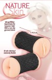 Masturbator dublu Nature Skin Pussy &amp; Ass Masturbator 14.3cm