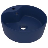 Cumpara ieftin Chiuveta de lux cu preaplin, albastru mat, 36 x 13 cm, ceramica