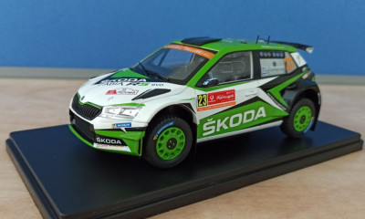 Macheta Skoda Fabia R5 WRC Rally Portugal - IXO/Altaya 1/24 foto