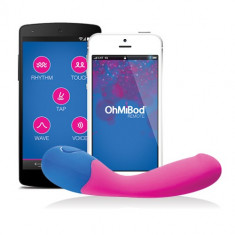 Vibratoare punctul G - OhMiBod BlueMotion NEX 2 Vibrator pentru Punctul G cu Control prin Bluetooth de pe Telefon Mobil foto