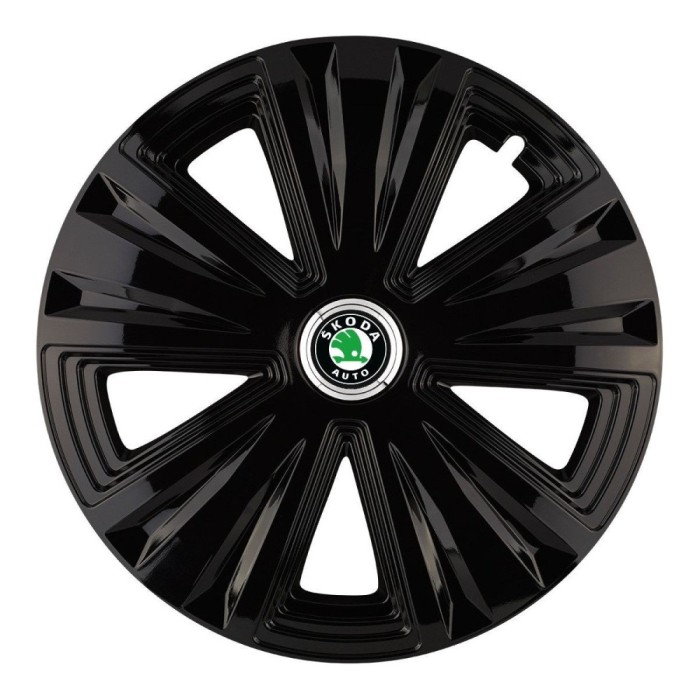 Set 4 capace roti Glory negru R14 Compatibil Cu Skoda