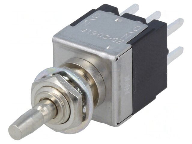 Comutator cu Apăsare DPDT 3A/250VAC ON-(ON)