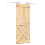 Cumpara ieftin Usa glisanta cu set de feronerie 80x210 cm, lemn masiv de pin