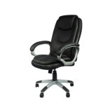 Scaun directorial GN27, piele ecologica, polipropilena, mecanism balans, 95 kg, maro