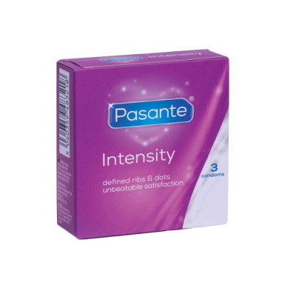 Prezervative - Pasante Intensitate Prezervative cu Textura - 3 bucati foto