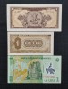 Lot 1 Leu (1952, 1966, 2018) - Bancnote Romanesti - P81b, P91, P117 - AUNC