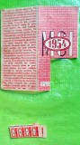 G362-Cartela Cupoane RPR tesaturi bumbac 1954 carton.