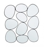 Cumpara ieftin Oglinda decorativa perete metal negru Connery 67x4.5x78 cm