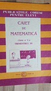 Caiet de matematica clasa a V-a