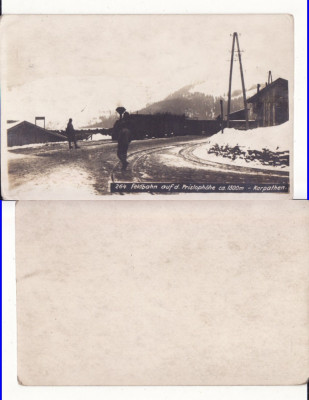 Pasul Prislop, Maramures, Bucovina -tren, razboi WWI- rara foto