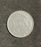 Moneda 5 lei 1942