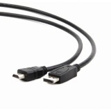Cablu video DisplayPort (T) la HDMI (T), 4K, 1.8m, Black, Spacer