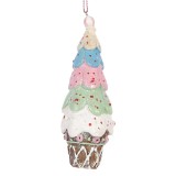 Cumpara ieftin Ornament brad Craciun Inghetata polirasina multicolora &Oslash; 5x13 cm