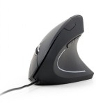 MOUSE GEMBIRD, PC sau NB, cu fir, USB, optic, 3200 dpi, butoane/scroll 6/1, ergonomic, cablu 1.35m, negru, &quot;MUS-ERGO-03&quot; (timbru verde 0.18 lei)