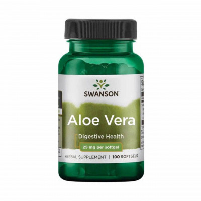 Aloe Vera Extract 25 miligrame 100 capsule Swanson foto