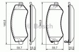 Set placute frana,frana disc JEEP CHEROKEE (KJ) (2001 - 2008) BOSCH 0 986 494 357