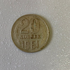 Moneda 20 COPEICI - kopecks - kopeika - kopeks - kopeici - 1961 - Rusia - (347)