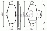 Set placute frana,frana disc FORD MONDEO II Combi (BNP) (1996 - 2000) BOSCH 0 986 460 969