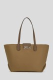 Karl Lagerfeld geantă K/SIGNATURE culoarea maro, A3W30029