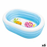 Piscină Gonflabilă pentru Copii Intex Oval Albastru Alb 230 L 163 x 46 x 107 cm (6 Unități)