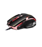 Mouse pentru jocuri cu iluminare LED, 6 butoane, design ergonomic, negru, Oem