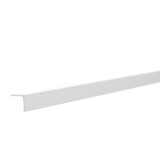 Profil de colt L din PVC, alb, 15 x 15 mm, 2.5 m