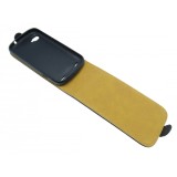 Husa flip neagra (interior bej) pentru ZTE Grand X In / Grand X V970