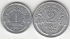 FRANTA - SET 1 Franc 1957 + 2 Francs 1959 , LF1.25, Europa