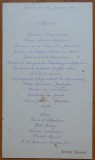 Cumpara ieftin Meniu , Restaurant Bertola Bucuresti , 25 Ianuarie 1912