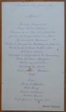 Cumpara ieftin Meniu , Restaurant Bertola Bucuresti , 25 Ianuarie 1912