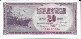 Bancnota 20 dinari 1978 - Iugoslavia