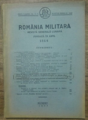 Revista Romania Militara// martie-aprilie 1945 foto