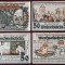 Germania lot complet 4 notgeld 4x50 pfennig 1921 Bader **