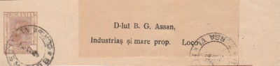 1897 Banderola ziare Bazil G. Assan, explorator, primul automobil din Bucuresti foto