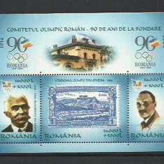 Romania MNH 2004 - 90 de ani fondarea Comitetului Olimpic Roman Sport - LP 1634