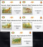 BURUNDI 2013, Fauna - Animale preistorice, Dinozauri, MNH