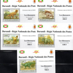 BURUNDI 2013, Fauna - Animale preistorice, Dinozauri, MNH