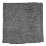 Fată de pernă decorativă chenille, gri, model &icirc;mpletit reliefat, 45x45 cm, CMCLASS