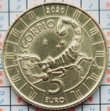 San Marino 5 Euro (Scorpio) 2020 UNC - tiraj 16.000 - km 592 - A039, Europa