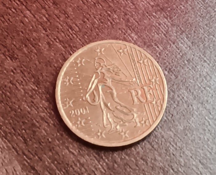 C50 - Moneda foarte veche - 50 euro centi - Franta - 2001